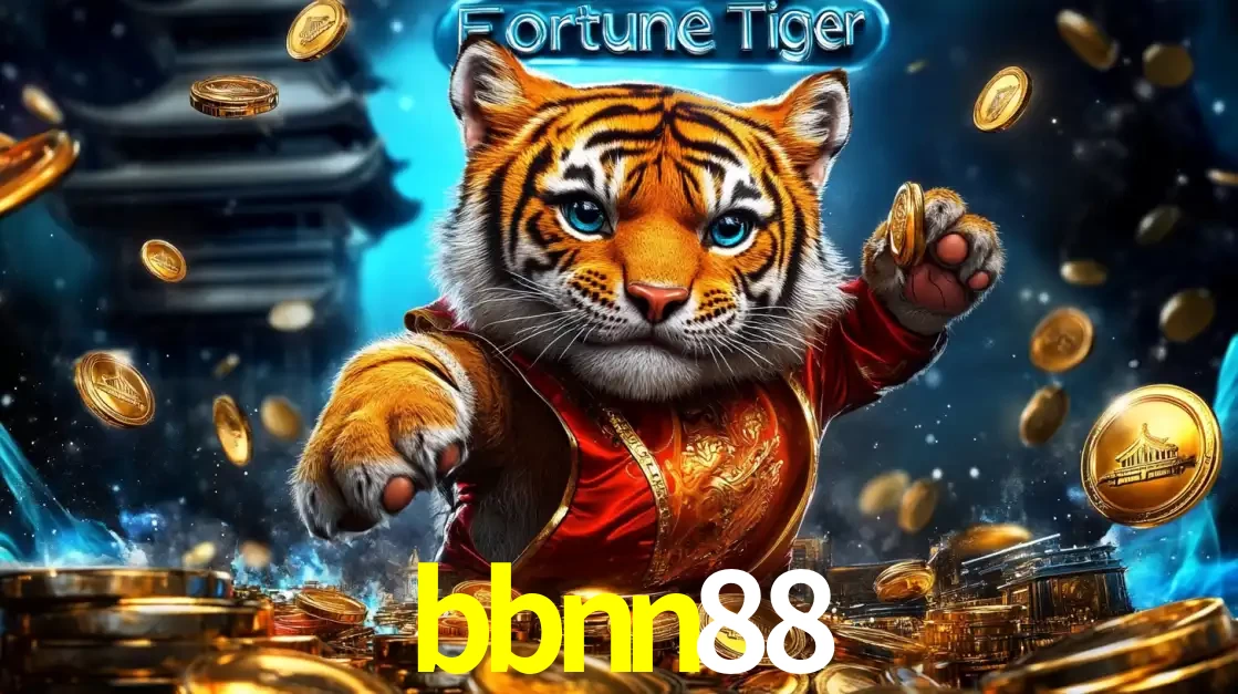 Imagem promocional do jogo de slot Fortune Tiger, com um tigre majestoso em traje tradicional cercado por uma fortuna em moedas de ouro, disponível agora no cassino bbnn88.